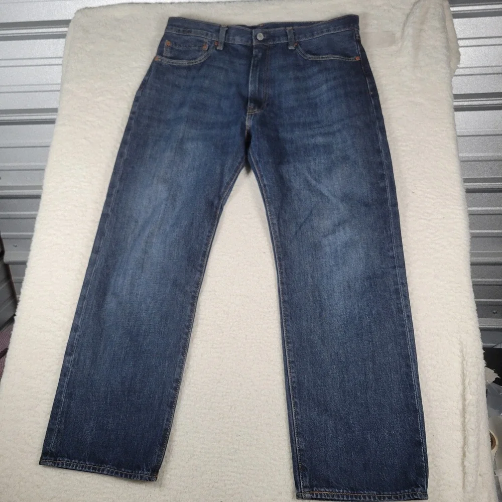 Levi's 541 Athletic Taper Men Size 36x30 Dark Wash Blue Premium Denim Jeans